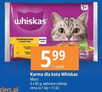 E.Leclerc Karma dla kota Whiskas Mars 4x85g oferta