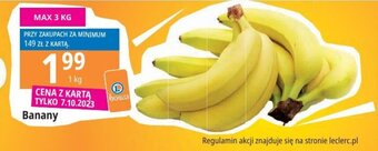 E.Leclerc Banany 1kg oferta