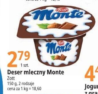 E.Leclerc Deser mleczny Monte Zott 150 g oferta