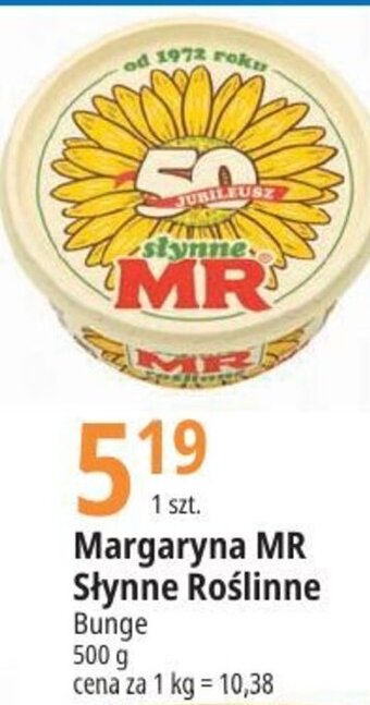 E.Leclerc Margaryna MR Słynne Roślinne Bunge 500g oferta