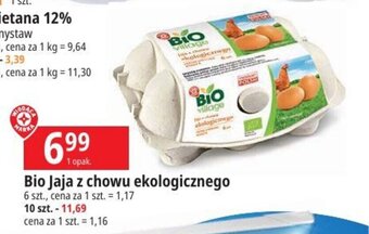 E.Leclerc Bio Jaja z chowu ekologicznego 6szt. oferta