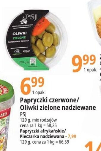E.Leclerc Papryczki czerwone/Oliwki zielone nadziewane PSJ 120g oferta