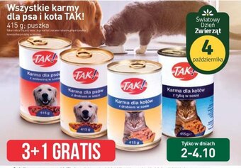 Stokrotka Market Tak karmy dla psa i kota 415g oferta