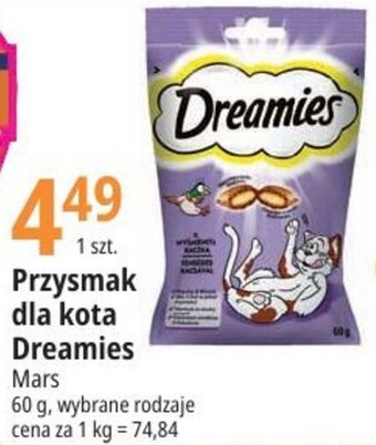 E.Leclerc Przysmak dla kota Dreamies Mars 60g oferta