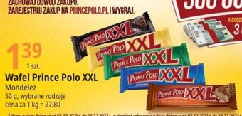 E.Leclerc Wafel Prince Polo XXL Mondelez 50g oferta