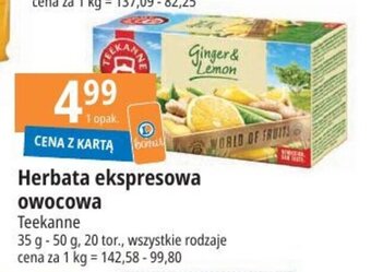 E.Leclerc Herbata ekspresowa owocowa Teekanne 35-50g oferta