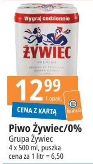 E.Leclerc Piwo Żywiec/0% Grupa Żywiec 4x500ml oferta