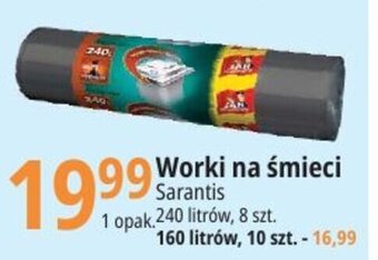 E.Leclerc Worki na śmieci Sarantis 240 litrów 8 szt. oferta