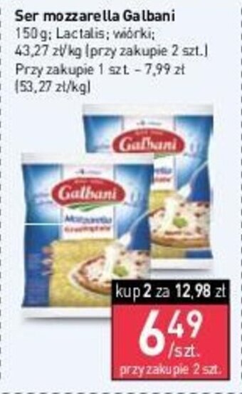 Stokrotka Market Lactalis Ser mozzarella Galbani 150g oferta