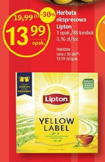 Delikatesy Centrum Herbata ekspresowa Lipton 88 torebek oferta