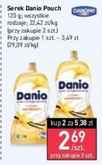 Stokrotka Market DANONE Serek Danio Pouch 120 g oferta