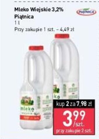 Stokrotka Market Piątnica Mleko Wiejskie 3,2% 1l oferta