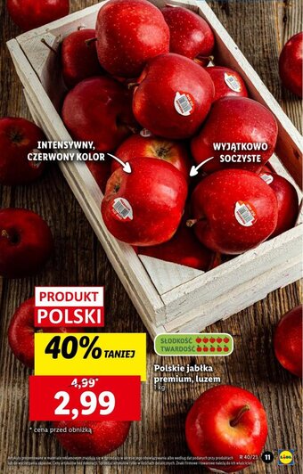Lidl Polskie jabłka premium, luzem 1 kg oferta