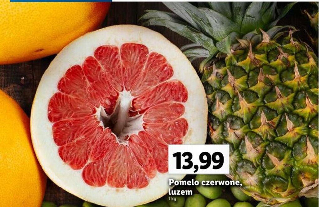 Promocja Pomelo czerwone, luzem 1 kg w Lidl