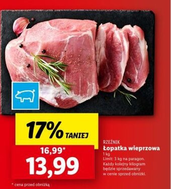 Lidl Łopatka wieprzowa 1 kg oferta