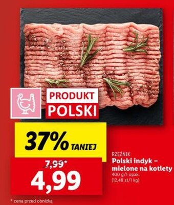 Lidl Polski indyk - mielone na kotlety 400 g oferta