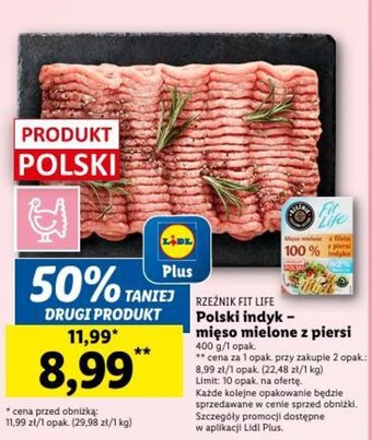 Lidl Polski indyk - mięso mielone z piersi 400 g oferta