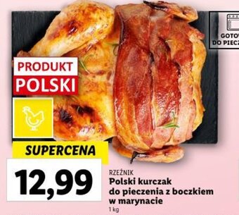 Lidl Polski kurczak do pieczenia z boczkiem w marynacie 1kg oferta
