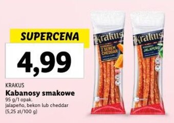 Lidl Kabanosy smakowe 95 g oferta