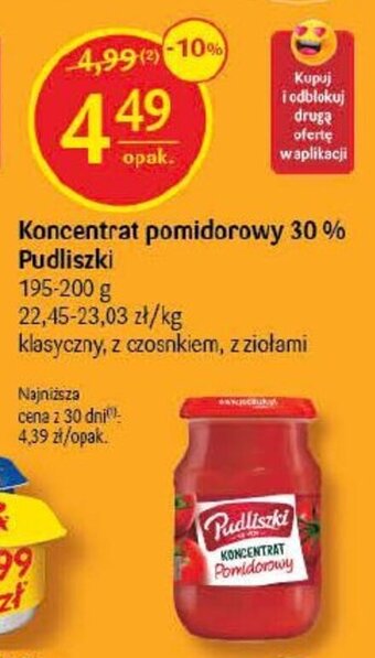 Delikatesy Centrum Koncentrat pomidorowy 30% 195-200 g oferta