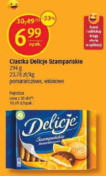Delikatesy Centrum Ciastka Delicje Szampańskie 294 g oferta