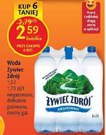 Delikatesy Centrum Woda Żywiec Zdrój 1,5 l oferta