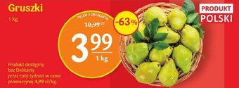 Delikatesy Centrum Gruszki 1 kg oferta
