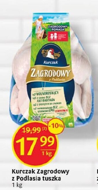 Delikatesy Centrum Kurczak Zagrodowy z Podlasia tuszka 1 kg oferta