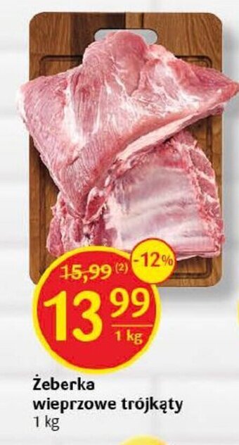 Delikatesy Centrum Żeberka wieprzowe trójkąty 1 kg oferta