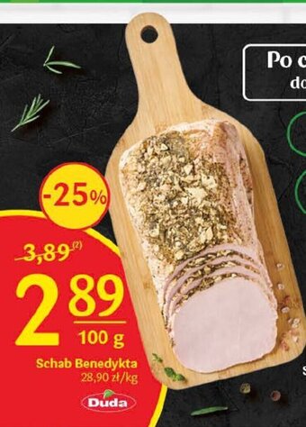 Delikatesy Centrum Duda Schab Benedykta 100 g oferta