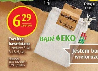 Delikatesy Centrum Torebka bawełniana 2 szt. oferta