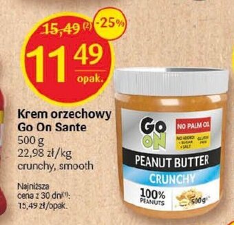 Delikatesy Centrum Krem orzechowy Go On Sante 500 g oferta