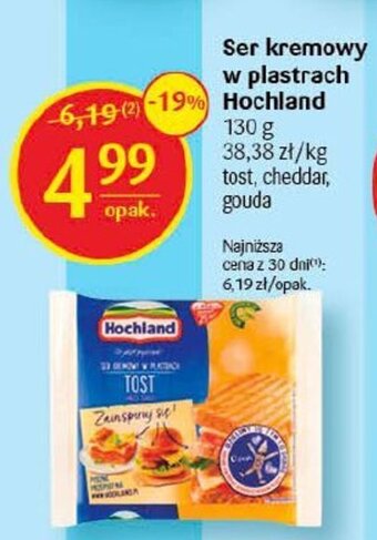 Delikatesy Centrum Ser kremowy w plastrach Hochland oferta