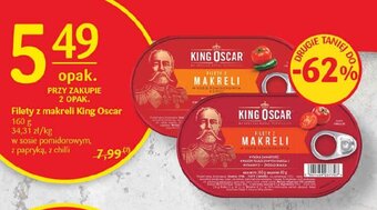 Delikatesy Centrum Filety z makreli King Oscar 160 g oferta