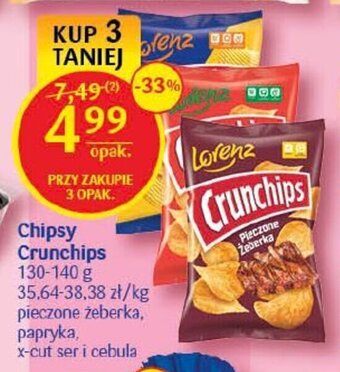 Delikatesy Centrum Chipsy Crunchips 130-140 g oferta