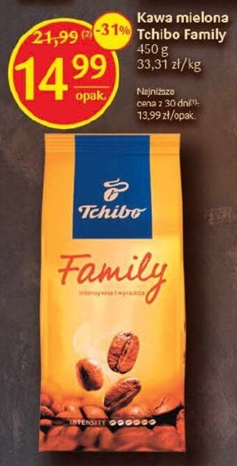 Delikatesy Centrum Kawa mielona Tchibo Family 450 g oferta