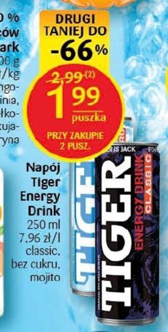 Delikatesy Centrum Napój Tiger Energy Drink 250 ml oferta