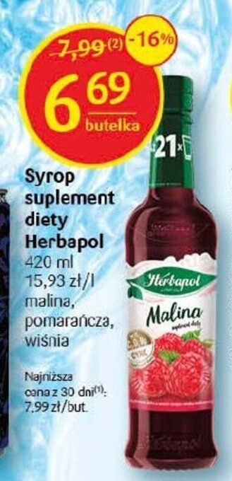 Delikatesy Centrum Syrop suplement diety Herbapol 420 ml oferta