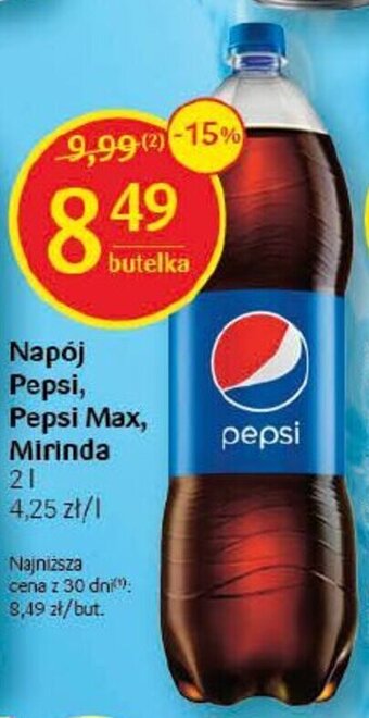 Delikatesy Centrum Napój Pepsi, Pepsi Max, Mirinda 2 l oferta