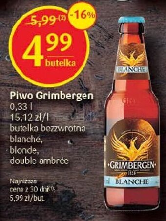 Delikatesy Centrum Piwo Grimbergen 0,33 l oferta