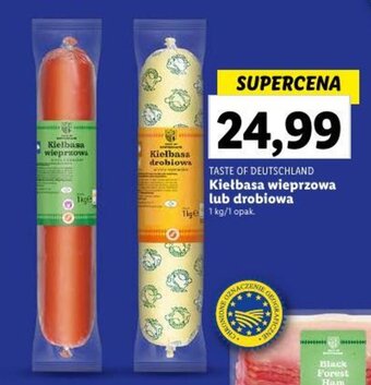 Lidl Kiełbasa wieprzowa lub drobiowa 1 kg oferta