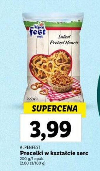 Lidl Precelki w kształcie serc 200 g oferta