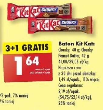 Biedronka Baton Kit Kat: Chunky, 40 g oferta