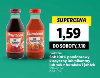 Lidl Sok 100% pomidorowy klasyczny lub pikantny lub sok z buraków i jabłek 300 ml oferta