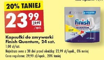 Biedronka Kapsułki do zmywarki Finish Quantum, 24 szt. oferta