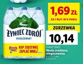 Lidl Woda źródlana niegazowana 6 x 1,5 L oferta