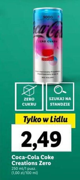 Lidl Coca-Cola Coke Creations Zero 250 ml oferta