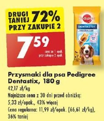 Biedronka Przysmaki dla psa Pedigree Dentastix, 180 g oferta