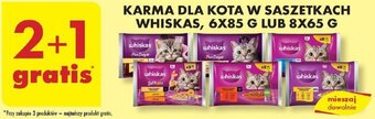 Biedronka KARMA DLA KOTA W SASZETKACH WHISKAS, 6X85 G LUB 8X65 G oferta