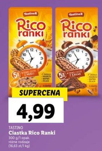 Lidl Ciastka Rico Ranki 300 g oferta